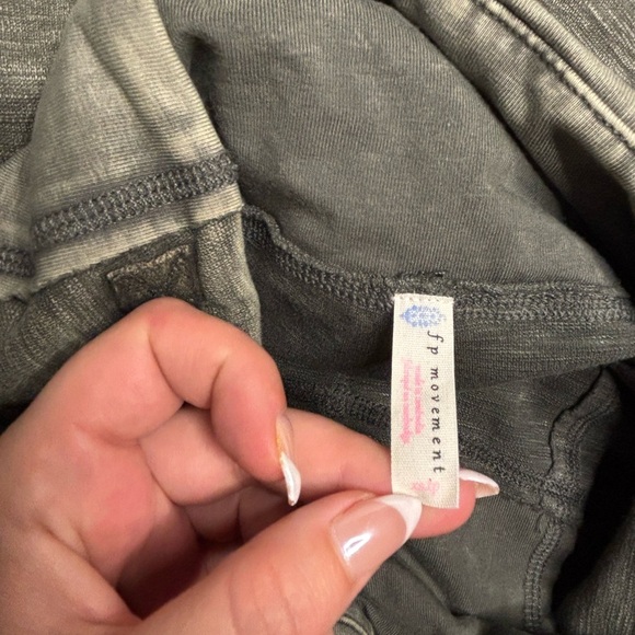 FP Movement Good Karma Leggings XS/S Olive Green Ribbed High Waist Yoga - Picture 7 of 8